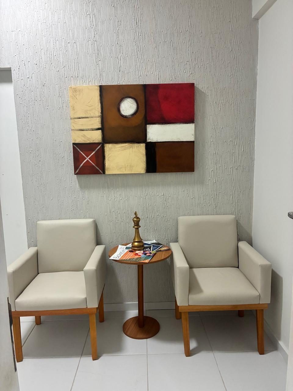 Sala de espera do escritório Isabel Clark Advocacia em São Luís - MA